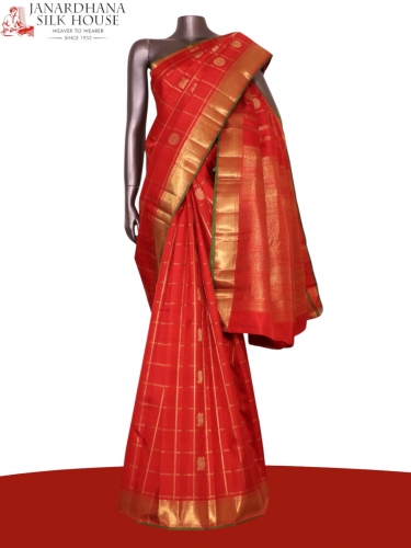 Pure Handloom Kanjeevaram Silk Saree